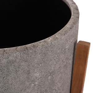 76322 ΓΛΑΣΤΡΑ ΕΣΩΤ.ΧΩΡΟΥ HOFF HM4682.03L FIBER CEMENT ΓΚΡΙ-TEAK ΒΑΣΗ Φ50x35Υεκ