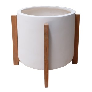 76323 ΓΛΑΣΤΡΑ ΕΣΩΤ.ΧΩΡΟΥ HOFF HM4682.02M FIBER CEMENT ΛΕΥΚΟ-TEAK ΒΑΣΗ Φ39x40Υεκ