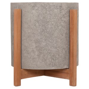 76324 ΓΛΑΣΤΡΑ ΕΣΩΤ.ΧΩΡΟΥ HOFF HM4682.03M FIBER CEMENT ΓΚΡΙ-TEAK ΒΑΣΗ Φ40x39Υεκ