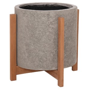 76324 ΓΛΑΣΤΡΑ ΕΣΩΤ.ΧΩΡΟΥ HOFF HM4682.03M FIBER CEMENT ΓΚΡΙ-TEAK ΒΑΣΗ Φ40x39Υεκ