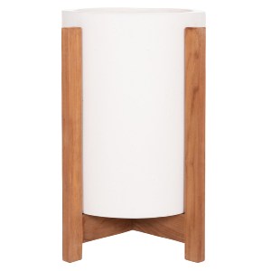 76325 ΓΛΑΣΤΡΑ ΕΣΩΤ.ΧΩΡΟΥ HOFF HM4682.02S FIBER CEMENT ΛΕΥΚΟ-TEAK ΒΑΣΗ Φ33x42Υεκ
