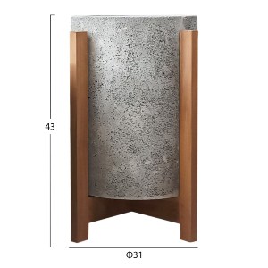 76326 ΓΛΑΣΤΡΑ ΕΣΩΤ.ΧΩΡΟΥ HOFF HM4682.03S FIBER CEMENT ΓΚΡΙ-TEAK ΒΑΣΗ Φ31x43Υεκ