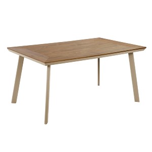76330 ΤΡΑΠΕΖΙ ΑΛΟΥΜΙΝΙΟΥ ΜΕ POLYWOOD TABER HM5132.04 ΚΑΠΟΥΤΣΙΝΟ 160x92x72Υεκ