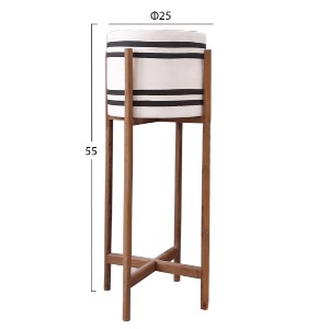 76332 ΓΛΑΣΤΡΑ-ΚΑΣΠΟ ΕΣΩΤ.ΧΩΡΟΥ RENTIL HM4683M FIBER CEMENT ΛΕΥΚΟ/ΜΑΥΡΟ--ΒΑΣΗ TEAK Φ25x55Υεκ