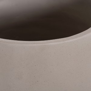 76354 ΓΛΑΣΤΡΑ ΕΣΩΤ.ΧΩΡΟΥ QUAN HM4680.03L FIBER CEMENT ΓΚΡΙ--ΒΑΣΗ TEAK Φ38x62Υεκ