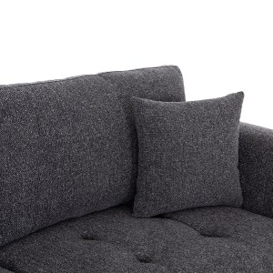 76361 ΚΑΝΑΠΕΣ 3-ΘΕΣΙΟΣ STRUCTO HM3329.01 ΓΚΡΙ ΥΦΑΣΜΑ 227x94x88Υεκ.
