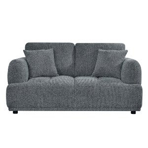 76366 ΚΑΝΑΠΕΣ 2-ΘΕΣΙΟΣ STRUCTO HM3330.01 ΓΚΡΙ ΥΦΑΣΜΑ 168x94x88Υεκ.