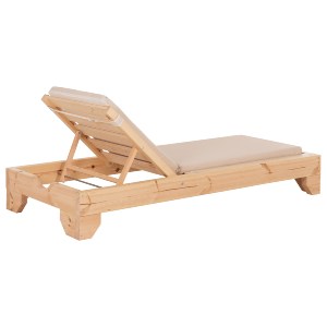 76393 ΞΑΠΛΩΣΤΡΑ ΜΕ ΜΑΞΙΛΑΡΙ ΚΟΡΙΝΟΣ HM10775.60T ΞΥΛΟ ΠΕΥΚΟΥ--TEXTILENE ΜΠΕΖ 79x204x77Υεκ