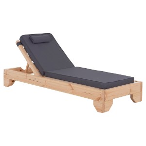 76394 ΞΑΠΛΩΣΤΡΑ ΜΕ ΜΑΞΙΛΑΡΙ ΚΟΡΙΝΟΣ HM10776.30T ΞΥΛΟ ΠΕΥΚΟΥ--TEXTILENE ΣΕ ΓΚΡΙ 79x204x77Υεκ