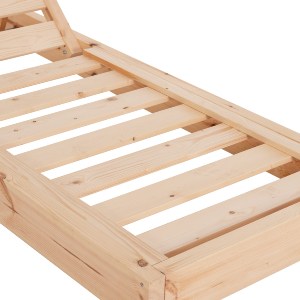 76421 ΞΑΠΛΩΣΤΡΑ ΜΕ ΜΑΞΙΛΑΡΙ ΚΟΡΙΝΟΣ HM10775.30T ΞΥΛΟ ΠΕΥΚΟΥ--TEXTILENE ΓΚΡΙ 79x204x77Υεκ