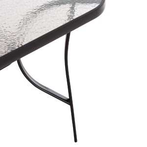 76425 ΣΕΤ ΤΡΑΠΕΖΑΡΙΑΣ 5ΤΜΧ BRUNO HM10729.03 ΚΑΡΕΚΛΕΣ ΜΕΤΑΛΛΙΚΕΣ & ΤΡΑΠΕΖΙ 150x90εκ ΜΑΥΡΟ