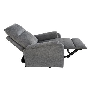 76465 ΣΕΤ ΚΑΝΑΠΕΣ-ΠΟΛΥΘΡΟΝΑ RELAX SYNTHIA HM10736.03 ΓΚΡΙ ΥΦΑΣΜΑ-ΗΛ.ΑΝΑΚΛΙΣΗ [R]