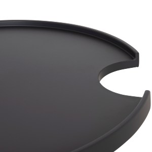 76474 ΤΡΑΠΕΖΙ ΜΕΣΗΣ ΣΤΡΟΓΓΥΛΟ ΕΞ.ΧΩΡΟΥ TEROC HM6434.01 ΑΛΟΥΜΙΝΙΟ ΓΚΡΙ Φ70x44Υεκ