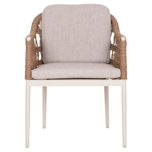 76510 ΠΟΛΥΘΡΟΝΑ BOXER HM6556.02 ΑΛΟΥΜΙΝΙΟ & OLEFIN ΜΠΕΖ-TWIST WICKER 58x60x80Yεκ