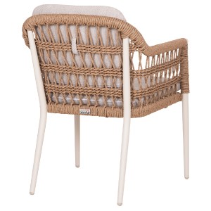 76510 ΠΟΛΥΘΡΟΝΑ BOXER HM6556.02 ΑΛΟΥΜΙΝΙΟ & OLEFIN ΜΠΕΖ-TWIST WICKER 58x60x80Yεκ