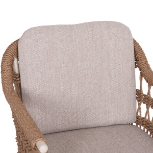 76510 ΠΟΛΥΘΡΟΝΑ BOXER HM6556.02 ΑΛΟΥΜΙΝΙΟ & OLEFIN ΜΠΕΖ-TWIST WICKER 58x60x80Yεκ