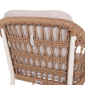 76510 ΠΟΛΥΘΡΟΝΑ BOXER HM6556.02 ΑΛΟΥΜΙΝΙΟ & OLEFIN ΜΠΕΖ-TWIST WICKER 58x60x80Yεκ
