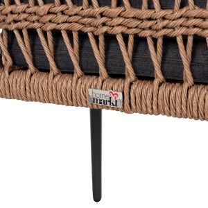 76511 ΠΟΛΥΘΡΟΝΑ BOXER HM6556.01 ΑΛΟΥΜΙΝΙΟ & OLEFIN ΓΚΡΙ-TWIST WICKER 58x60x80Yεκ