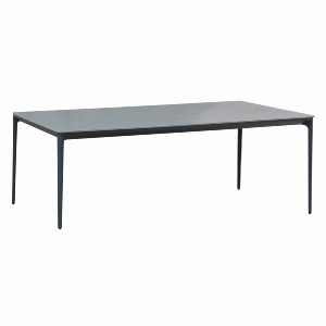 76512 ΤΡΑΠΕΖΙ ΤΡΑΠΕΖΑΡΙΑΣ STAD HM6557.01 ΓΚΡΙ ΑΛΟΥΜΙΝΙΟ & SINTERED STONE TOP 180x90x75Υεκ