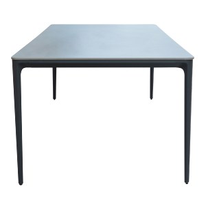 76514 ΤΡΑΠΕΖΙ ΤΡΑΠΕΖΑΡΙΑΣ STAD HM6558.01 ΓΚΡΙ ΑΛΟΥΜΙΝΙΟ & SINTERED STONE TOP 220x100x75Υεκ