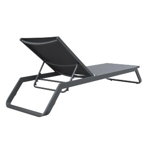 76524 ΞΑΠΛΩΣΤΡΑ ΑΛΟΥΜΙΝΙΟΥ MARIMAR HM6562.01 ΣΚΕΛΕΤΟΣ & TEXTILENE ΓΚΡΙ 218x67x31Υεκ