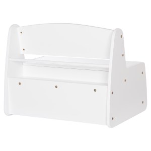 76545 ΠΑΓΚΑΚΙ ΠΑΙΔΙΚΟ ΜΕ ΑΠΟΘ.ΧΩΡΟ RICKI HM18342.03 MDF & ΚΟΝΤΡΑΠΛΑΚΕ ΛΕΥΚΟ 63x43x47Υεκ