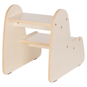 76546 ΠΑΙΔΙΚΗ ΣΚΑΛΑ/ΣΚΑΜΠΟ RICKI HM18340.01 MDF & ΚΟΝΤΡΑΠΛΑΚΕ ΦΥΣΙΚΟ 33x43.5x40.5Υεκ