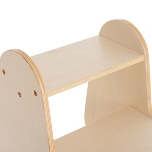 76546 ΠΑΙΔΙΚΗ ΣΚΑΛΑ/ΣΚΑΜΠΟ RICKI HM18340.01 MDF & ΚΟΝΤΡΑΠΛΑΚΕ ΦΥΣΙΚΟ 33x43.5x40.5Υεκ