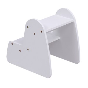 76547 ΠΑΙΔΙΚΗ ΣΚΑΛΑ/ΣΚΑΜΠΟ RICKI HM18340.03 MDF & ΚΟΝΤΡΑΠΛΑΚΕ ΛΕΥΚΟ 33x43.5x40.5Υεκ
