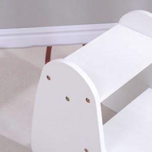 76547 ΠΑΙΔΙΚΗ ΣΚΑΛΑ/ΣΚΑΜΠΟ RICKI HM18340.03 MDF & ΚΟΝΤΡΑΠΛΑΚΕ ΛΕΥΚΟ 33x43.5x40.5Υεκ