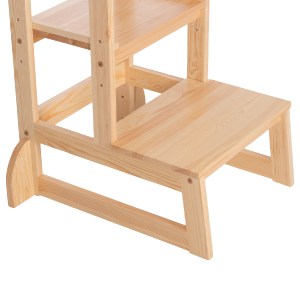 76548 ΠΥΡΓΟΣ ΕΚΜΑΘΗΣΗΣ τ.MONTESSORI PEPE HM9291.01 ΞΥΛΟ ΠΕΥΚΟΥ ΦΥΣΙΚΟ 55x53x90Υεκ