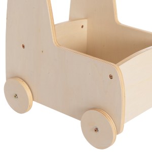 76553 ΠΑΙΔΙΚΟ ΤΡΟΛΕΥ/ΚΑΡΟΤΣΑΚΙ RICKI HM18341.01 MDF & ΚΟΝΤΡΑΠΛΑΚΕ ΦΥΣΙΚΟ 33x45x50Υεκ