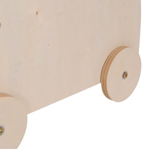 76553 ΠΑΙΔΙΚΟ ΤΡΟΛΕΥ/ΚΑΡΟΤΣΑΚΙ RICKI HM18341.01 MDF & ΚΟΝΤΡΑΠΛΑΚΕ ΦΥΣΙΚΟ 33x45x50Υεκ