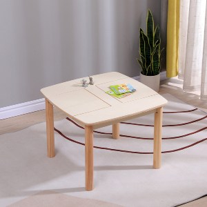 76555 ΤΡΑΠΕΖΑΚΙ ΠΑΙΔΙΚΟ ΜΕ ΑΠΟΘ.ΧΩΡΟΥΣ RICKI HM18339.01 MDF & ΣΥΜΗΔΑ ΣΕ ΦΥΣΙΚΟ 65x65x47Υεκ