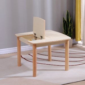 76555 ΤΡΑΠΕΖΑΚΙ ΠΑΙΔΙΚΟ ΜΕ ΑΠΟΘ.ΧΩΡΟΥΣ RICKI HM18339.01 MDF & ΣΥΜΗΔΑ ΣΕ ΦΥΣΙΚΟ 65x65x47Υεκ