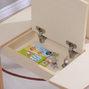 76555 ΤΡΑΠΕΖΑΚΙ ΠΑΙΔΙΚΟ ΜΕ ΑΠΟΘ.ΧΩΡΟΥΣ RICKI HM18339.01 MDF & ΣΥΜΗΔΑ ΣΕ ΦΥΣΙΚΟ 65x65x47Υεκ