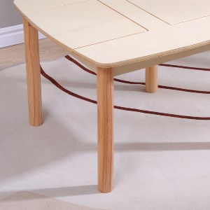 76555 ΤΡΑΠΕΖΑΚΙ ΠΑΙΔΙΚΟ ΜΕ ΑΠΟΘ.ΧΩΡΟΥΣ RICKI HM18339.01 MDF & ΣΥΜΗΔΑ ΣΕ ΦΥΣΙΚΟ 65x65x47Υεκ