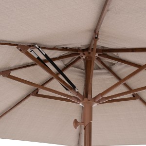 76577 ΕΠΑΓΓΕΛΜΑΤΙΚΗ ΟΜΠΡΕΛΑ GLADELL Φ3,00μ HM6603.02 ΜΠΕΖ ΠΑΝΙ-HEAT TRANSFER ΑΛΟΥMΙΝΙΟ (ΧΩΡΙΣ ΒΑΣΗ)