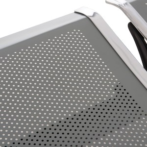 76585 ΚΑΘΙΣΜΑ ΑΝΑΜΟΝΗΣ ΑΝΑΜΟΝΗΣ Τ.ΑΕΡΟΔΡΟΜΙΟΥ 3ΘΕΣΙΟ AVIATOR HM18404 ΜΕΤΑΛΛΟ MESH ΓΚΡΙ 148x50x40Υεκ