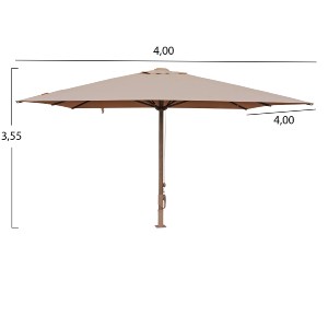 76603 ΕΠΑΓΓΕΛΜΑΤΙΚΗ ΟΜΠΡΕΛΑ 4x4m GLADELL HM6605.02 HEAT TRANSFER ΑΛΟΥΜ.-ΑΚΡΥΛΙΚΟ ΠΑΝΙ ΜΠΕΖ