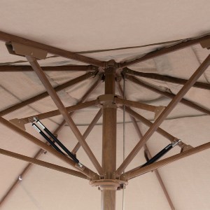 76603 ΕΠΑΓΓΕΛΜΑΤΙΚΗ ΟΜΠΡΕΛΑ 4x4m GLADELL HM6605.02 HEAT TRANSFER ΑΛΟΥΜ.-ΑΚΡΥΛΙΚΟ ΠΑΝΙ ΜΠΕΖ