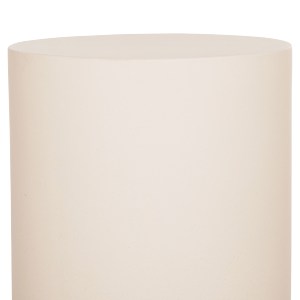 76645 ΤΡΑΠΕΖΙ ΒΟΗΘΗΤΙΚΟ ΣΤΡΟΓΓΥΛΟ KYOKO HM6592.02 ΜΠΕΖ FIBER CEMENT Φ40x43Υεκ.