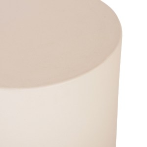 76645 ΤΡΑΠΕΖΙ ΒΟΗΘΗΤΙΚΟ ΣΤΡΟΓΓΥΛΟ KYOKO HM6592.02 ΜΠΕΖ FIBER CEMENT Φ40x43Υεκ.