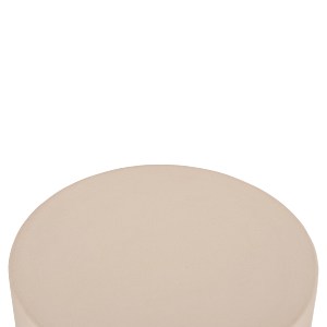 76645 ΤΡΑΠΕΖΙ ΒΟΗΘΗΤΙΚΟ ΣΤΡΟΓΓΥΛΟ KYOKO HM6592.02 ΜΠΕΖ FIBER CEMENT Φ40x43Υεκ.