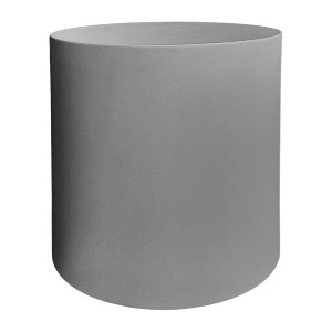 76649 ΤΡΑΠΕΖΙ ΒΟΗΘΗΤΙΚΟ ΣΤΡΟΓΓΥΛΟ KYOKO HM6592.01 ΓΚΡΙ FIBER CEMENT Φ40x43Υεκ.