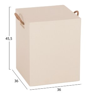 76659 ΣΚΑΜΠΟ ΤΕΤΡΑΓΩΝΟ ΜΕ ΧΕΡΟΥΛΙΑ ZAK HM6581.02 FIBER CEMENT ΣΕ ΜΠΕΖ 36x36x45,5Υεκ