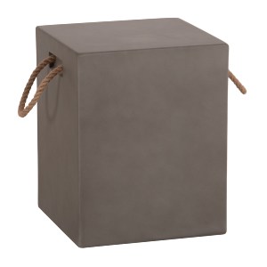 76660 ΣΚΑΜΠΟ ΤΕΤΡΑΓΩΝΟ FIBER CEMENT ΜΕ ΧΕΡΟΥΛΙΑ ZAK HM6581.01 ΣΕ ΓΚΡΙ 36x36x45.5Υεκ