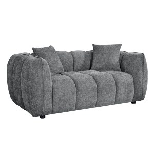 76687 ΚΑΝΑΠΕΣ 2-ΘΕΣΙΟΣ LYKKE HM3324.01 ΓΚΡΙ ΥΦΑΣΜΑ 172x89x70Υεκ.