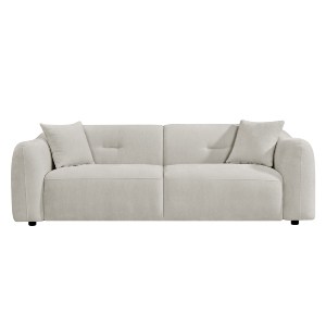 76693 ΚΑΝΑΠΕΣ 3-ΘΕΣΙΟΣ JUNOA HM3333.02 ΕΚΡΟΥ ΥΦΑΣΜΑ 228x89x74Υεκ