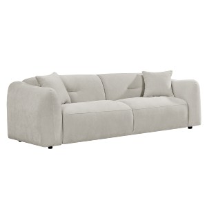 76693 ΚΑΝΑΠΕΣ 3-ΘΕΣΙΟΣ JUNOA HM3333.02 ΕΚΡΟΥ ΥΦΑΣΜΑ 228x89x74Υεκ